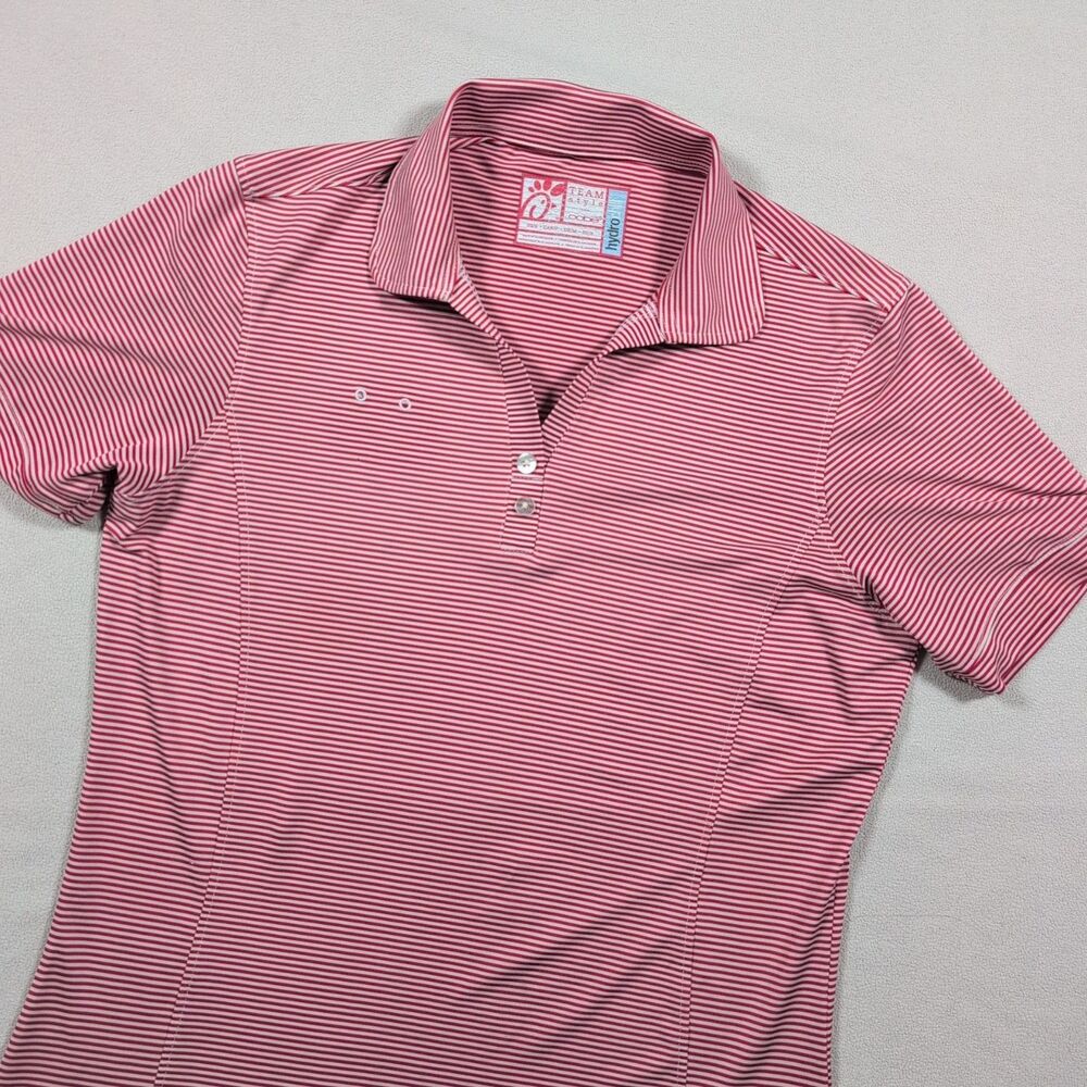 Chick-fil-a Polo Shirt Size S Oobe Team Style Hydrochill Crew Uniform Red White
